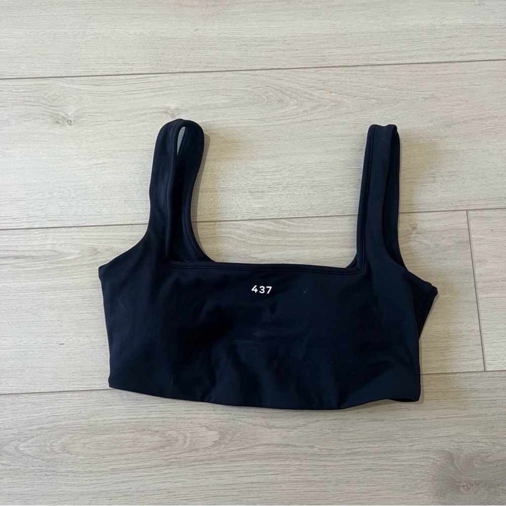 437 Black Square Top Bra - Picture 2 of 2